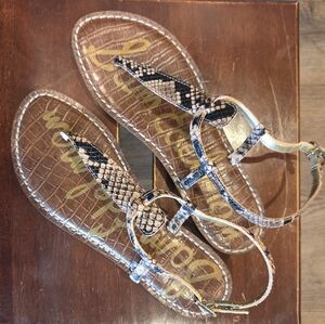 Sam Edelman Women's Stylish Snake Print Sandals